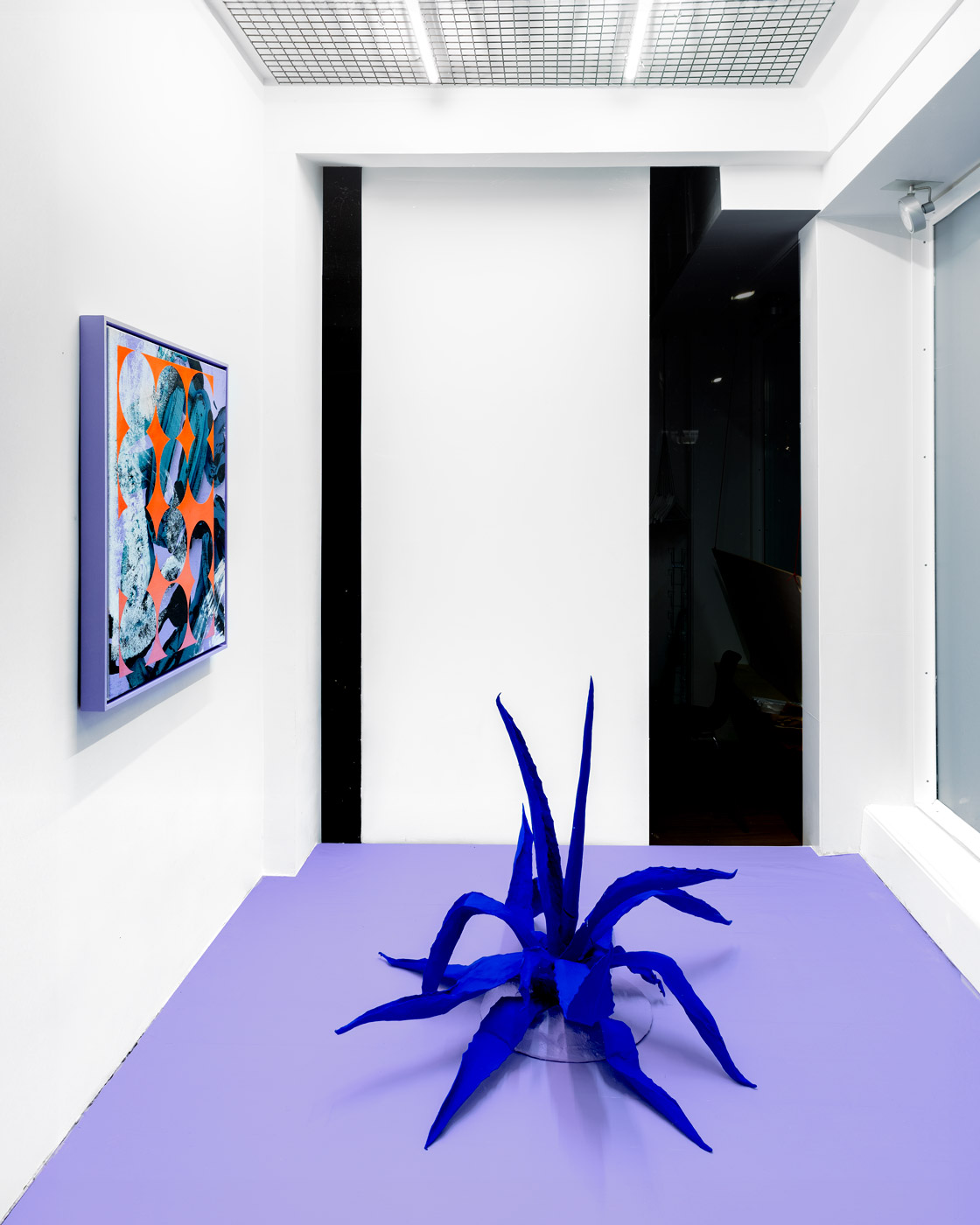 Exhibition view from outside
